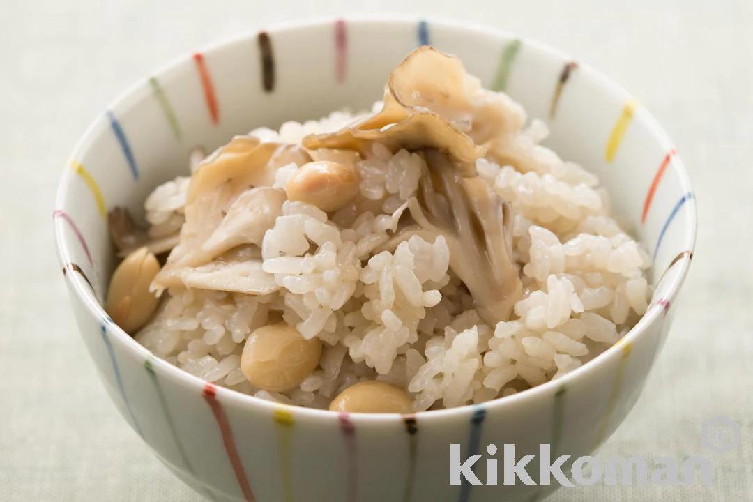 Soybean and Mushroom Mixed Rice