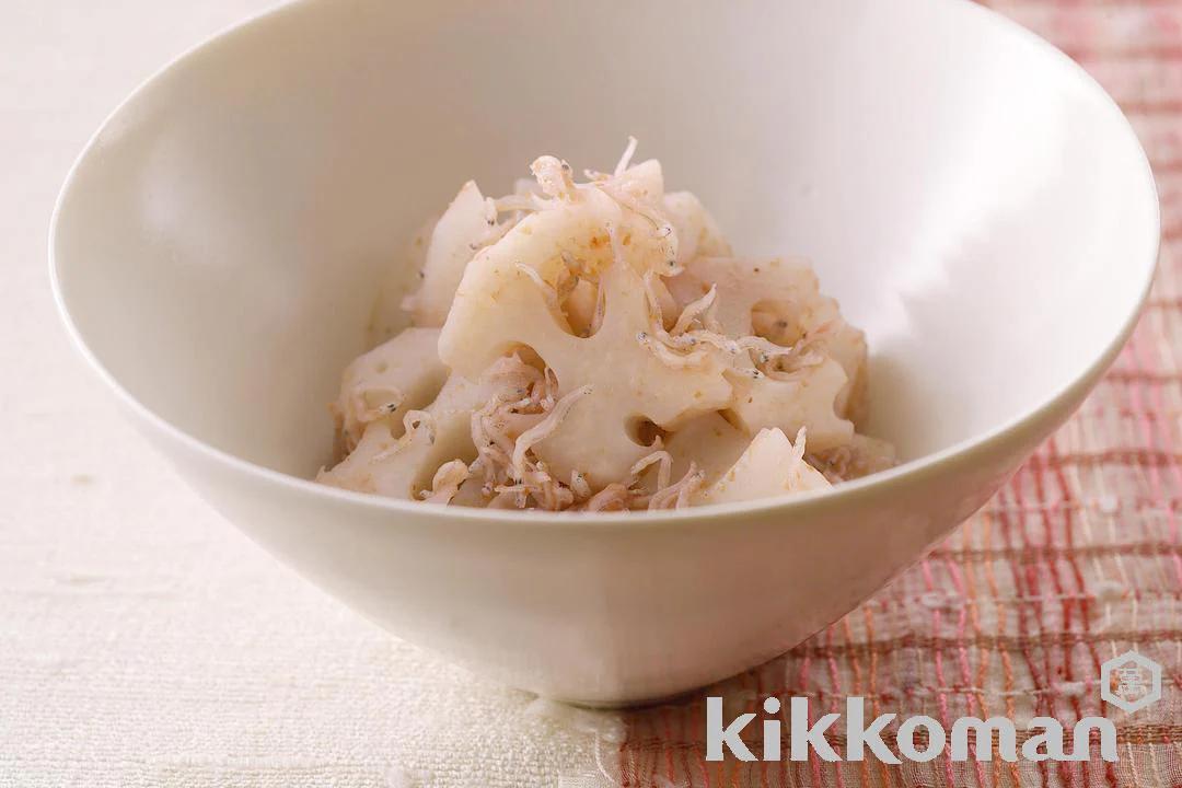 Lotus Root with Umeboshi and Chirimenjako