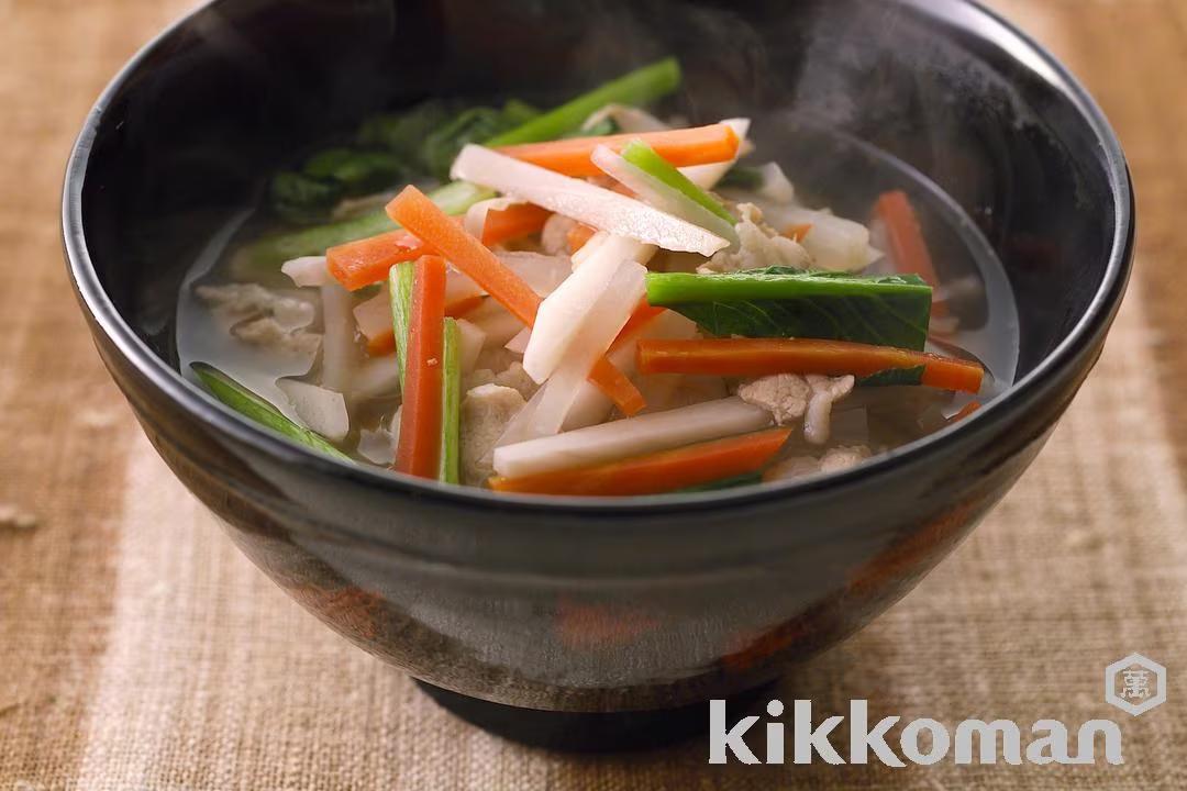 Japanese Vegetable Pork Soup (Sawani-Wan)