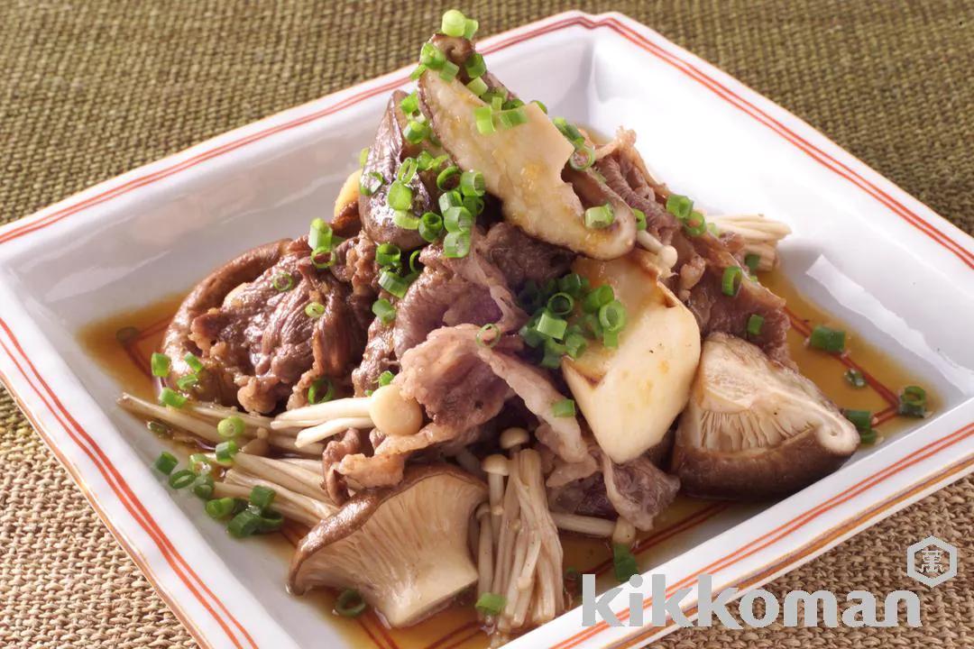 Beef and Mushroom Garlic Soy Sauce Stir-fry