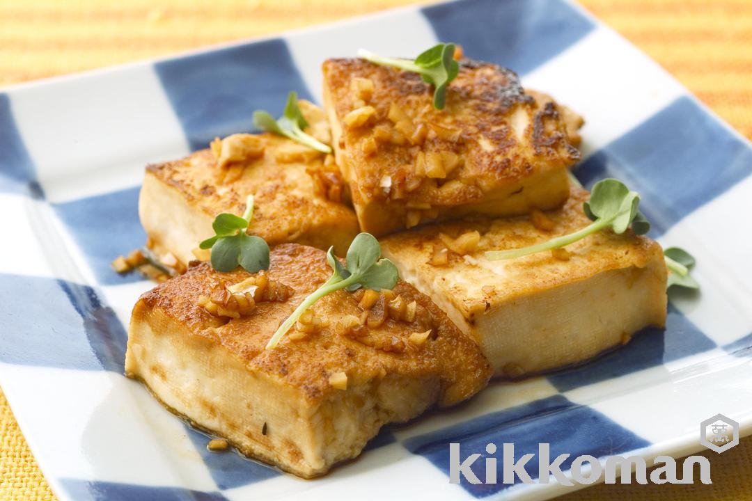 Tofu Steak in Garlic Sauce