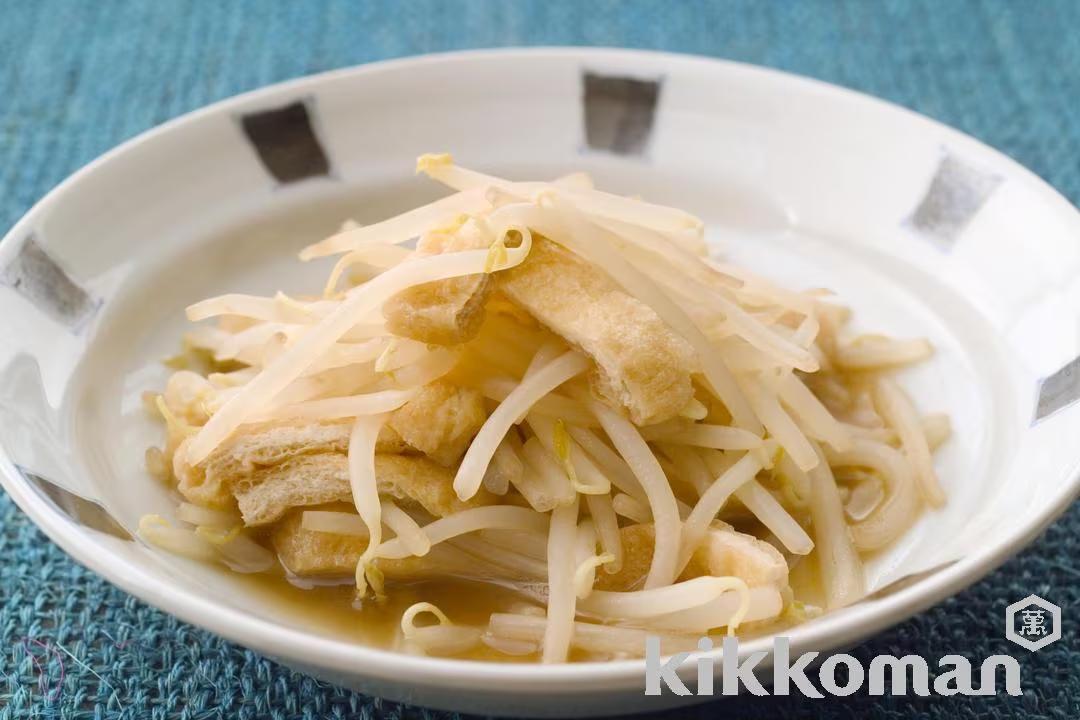Bean Sprouts and Thin Deep-Fried Tofu in Mild Broth