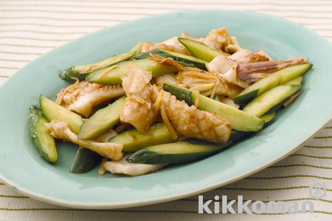 Squid and Cucumber Stir-Fry