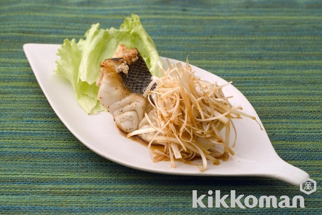 Sauteed Sea Bass with Julienned Long Onion