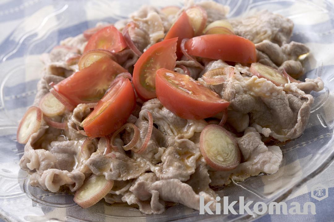 Chilled Pork Shabu Shabu with Tomatoes