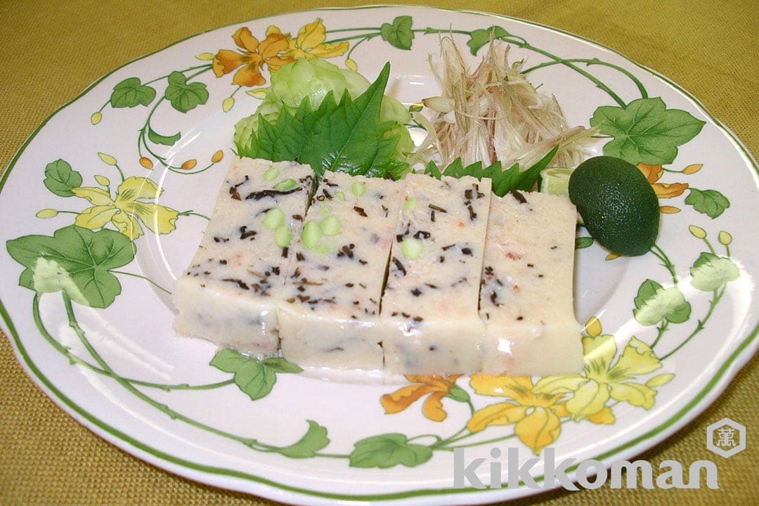 Savory Crab Pudding Made with Soymilk
