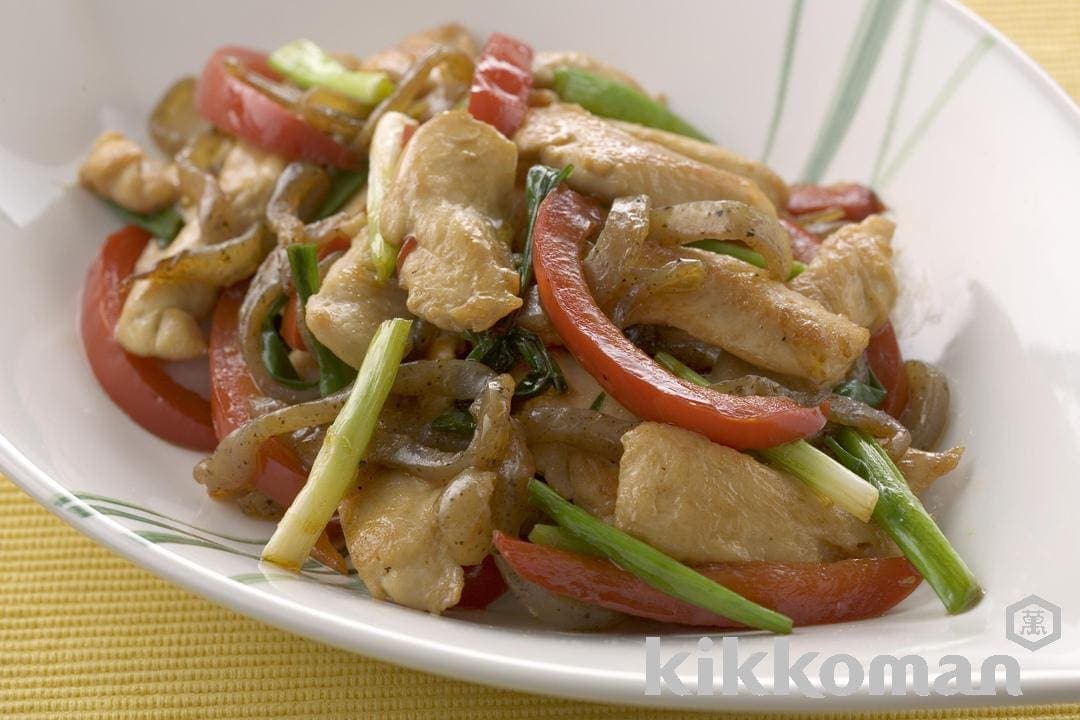 Chicken and Yam Cake Oyster Sauce Stir-Fry