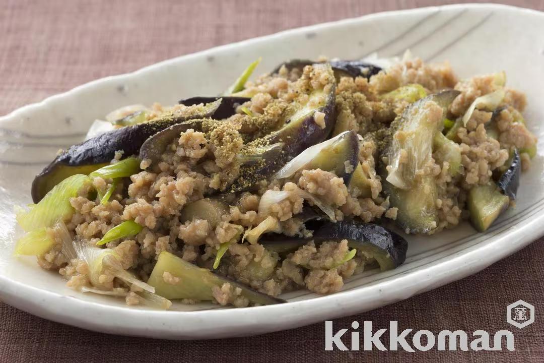Meat Miso Saute with Eggplant