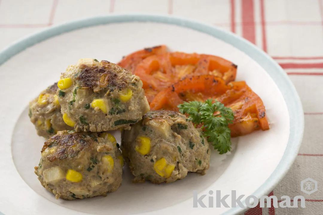 Meatballs with Bamboo Shoots and Corn