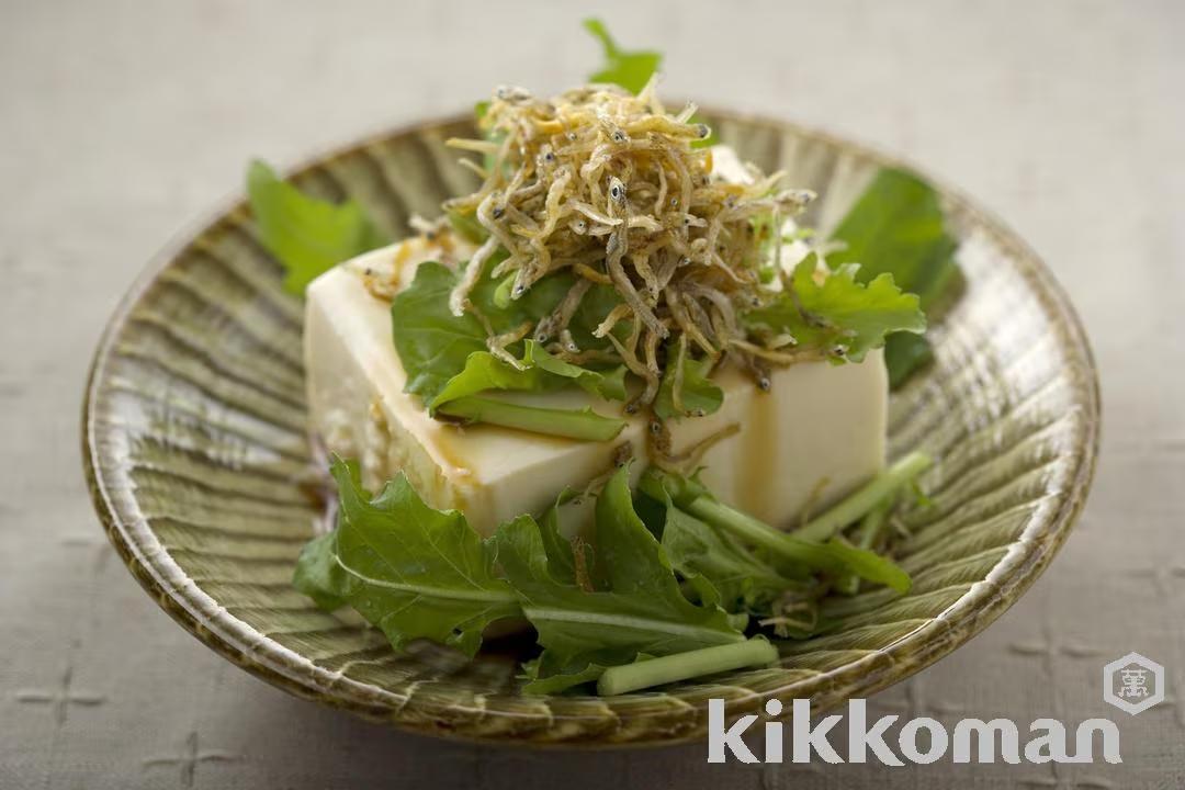 Chilled Tofu with Arugula and Sardines