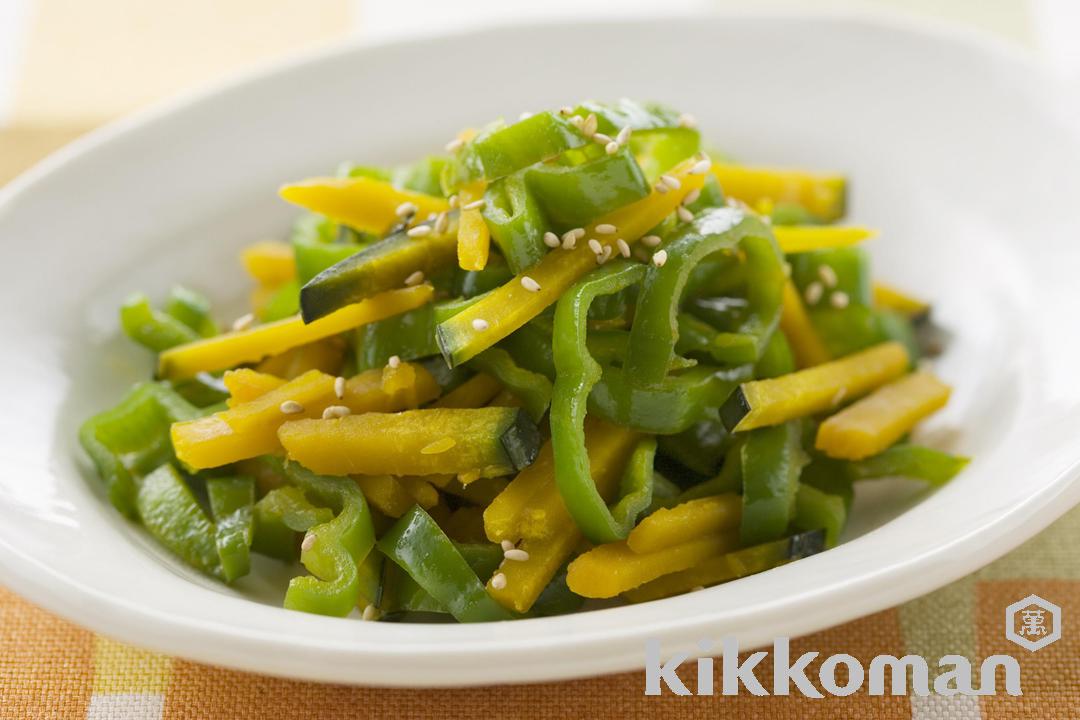 Green Pepper and Squash Kinpira