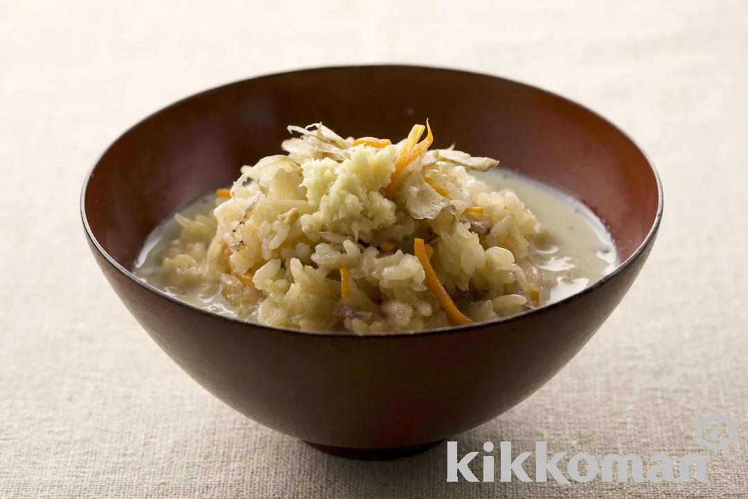 Rice and Vegetable Soymilk Soup