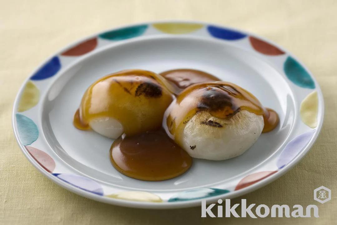 Grilled Rice Cakes with Sweet Soy Sauce Glaze