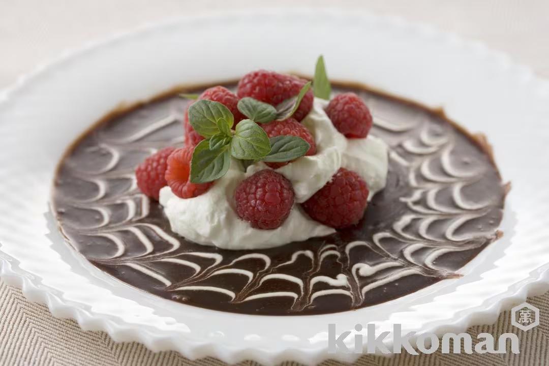 Chocolate Sauce with Whipped Cream