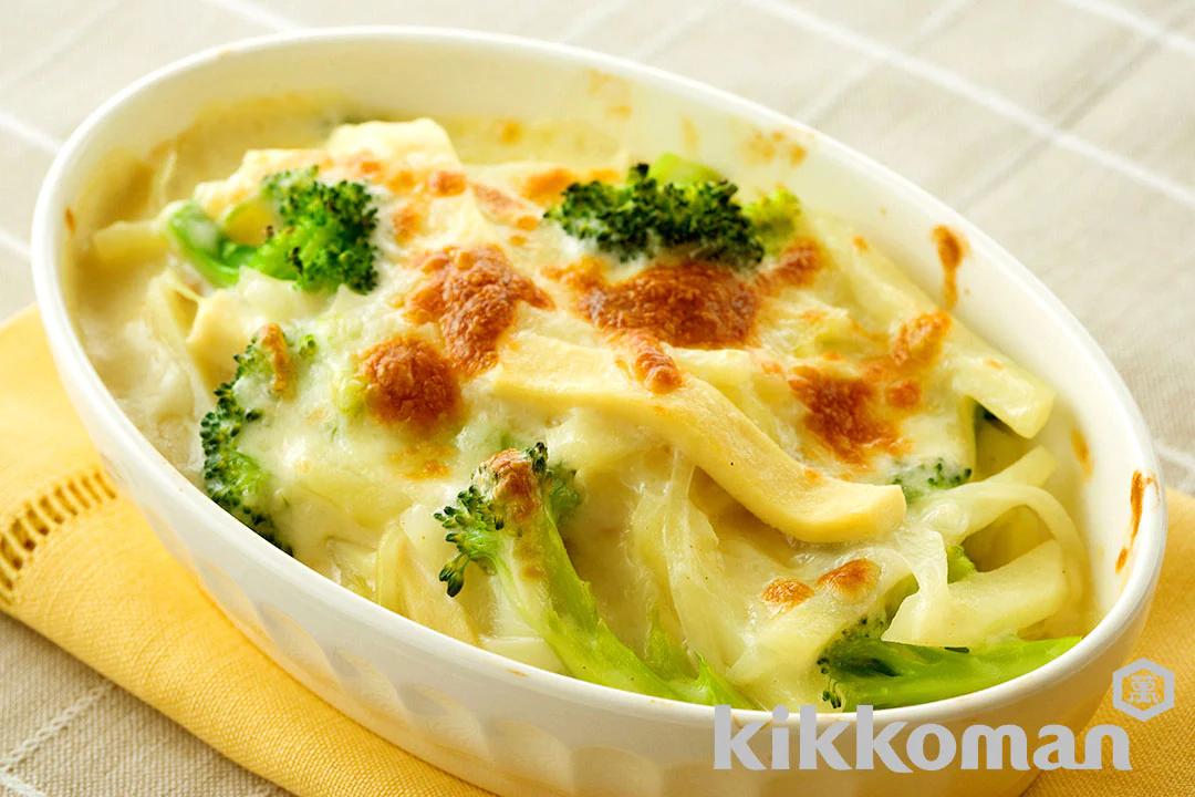 Soymilk Gratin with Koya Tofu and Ham