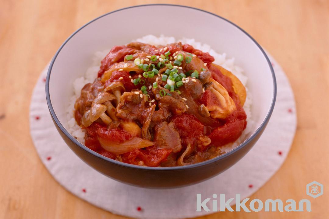 Gyudon with Tomato (Beef Bowl with Tomato)