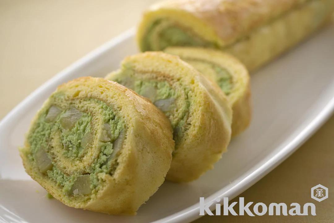 Green Tea and Chestnut Rolls