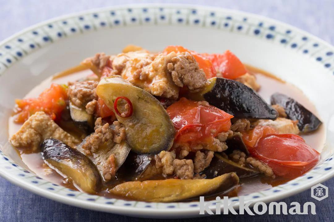 Japanese-Style Mabo Eggplant with Tomato