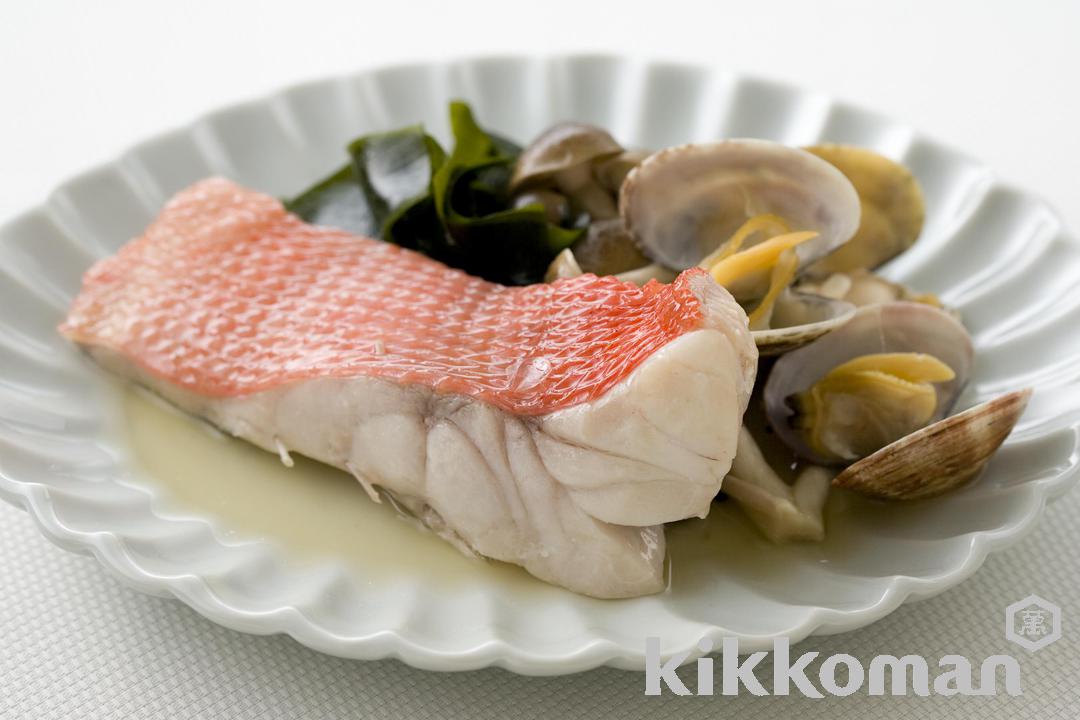 Steamed Splendid Alfonsino and Manila Clams