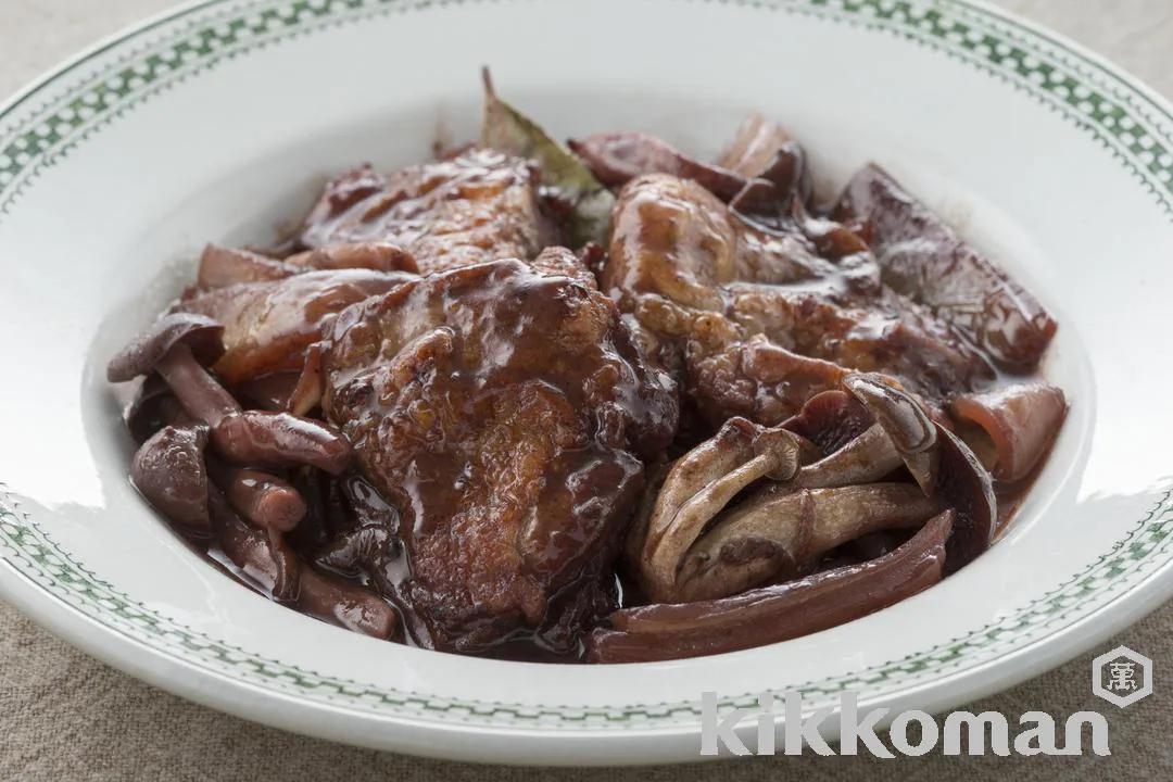 Chicken and Red Wine Sauce