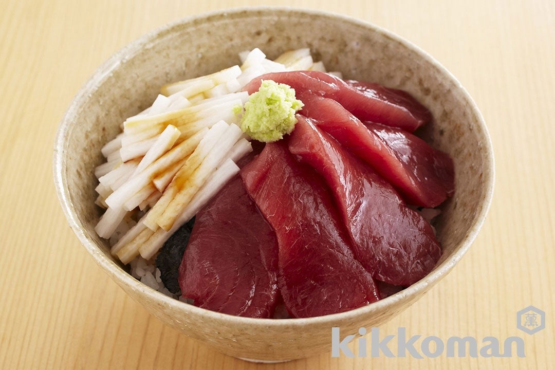 Sliced Tuna and Yam on Rice