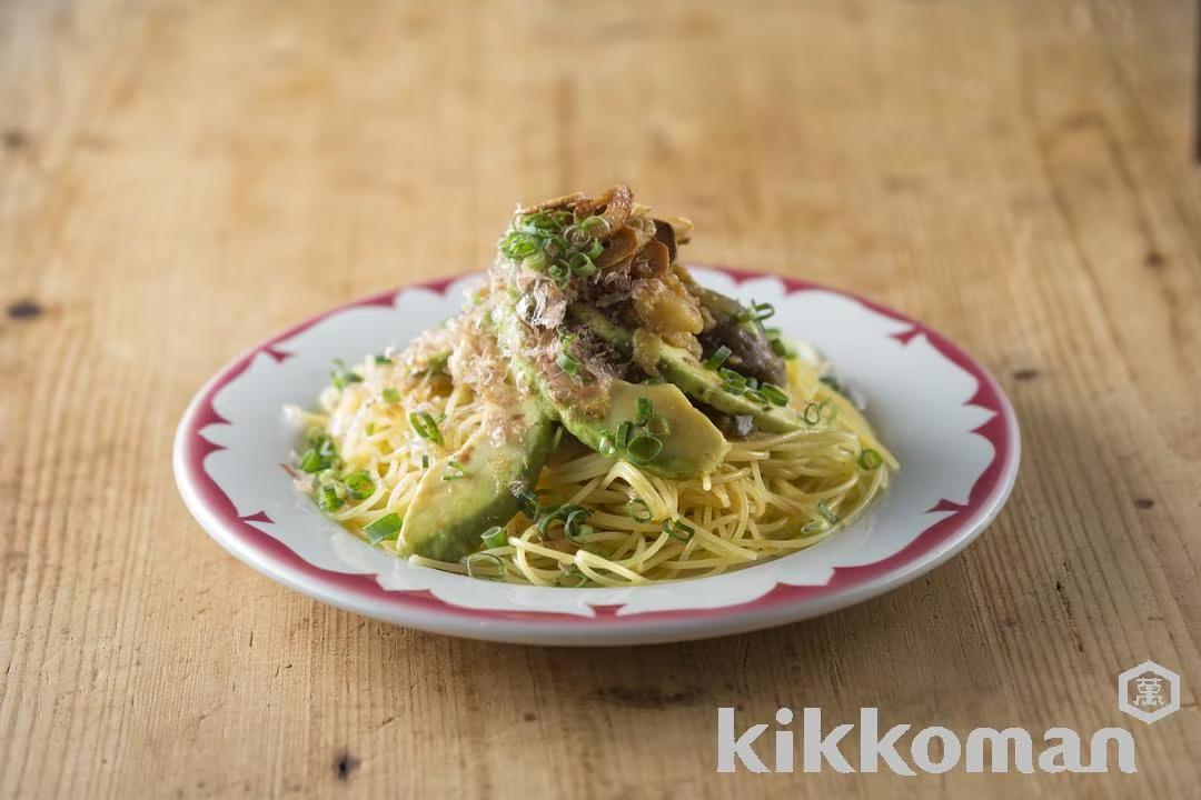 Creamy Eggplant and Avocado Spaghetti