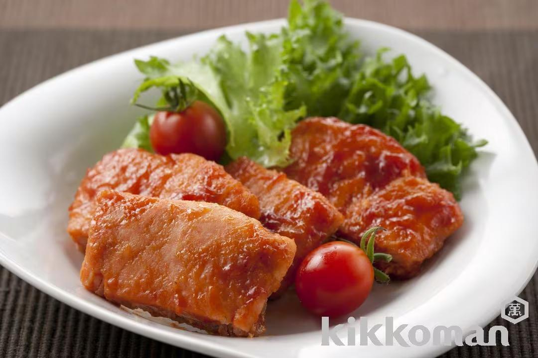 Teriyaki Salmon with Ketchup