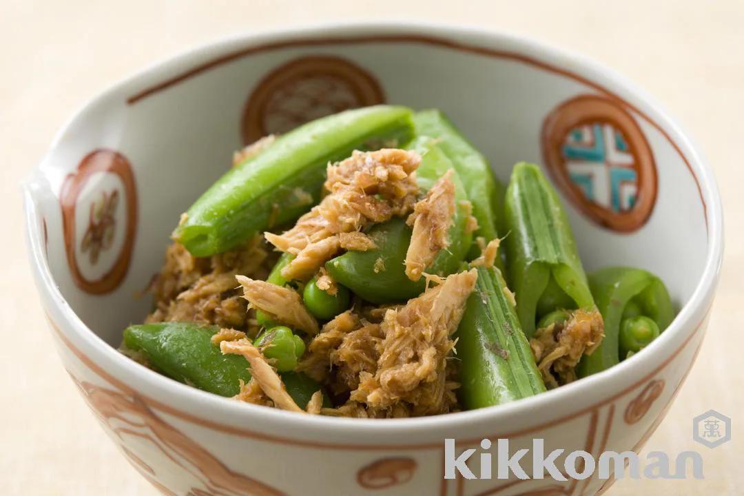 Snap Peas in Tuna and Bonito Dressing