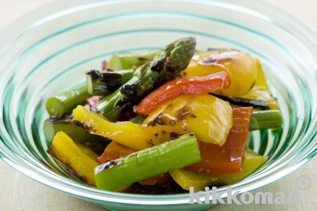 Grilled Asparagus and Bell Pepper Salad