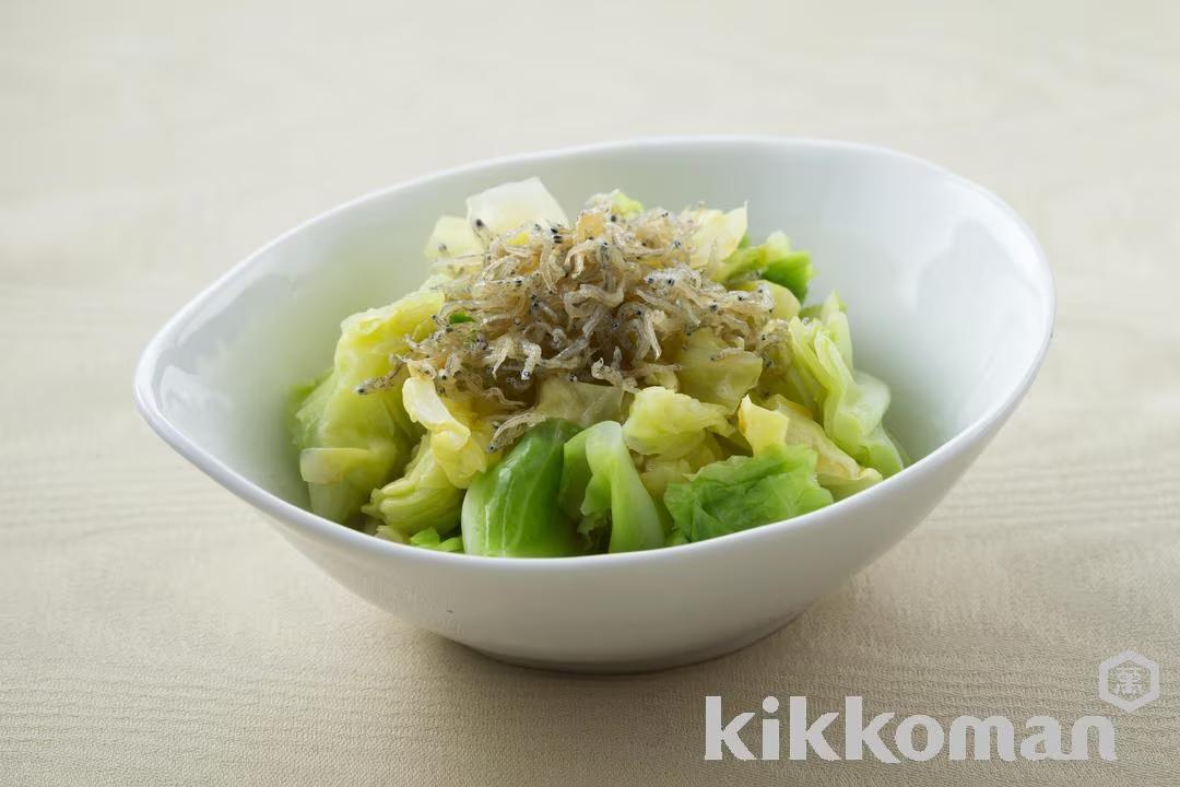 Cabbage and Young Sardines dressed with Ponzu Sauce