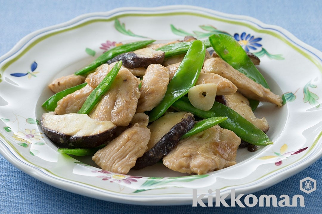 Sautéed Chicken and Snow Peas with Garlic