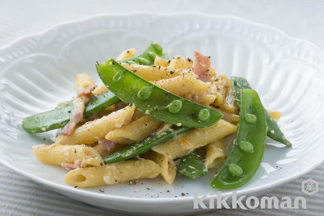 Carbonara-Style Snow Pea Pasta