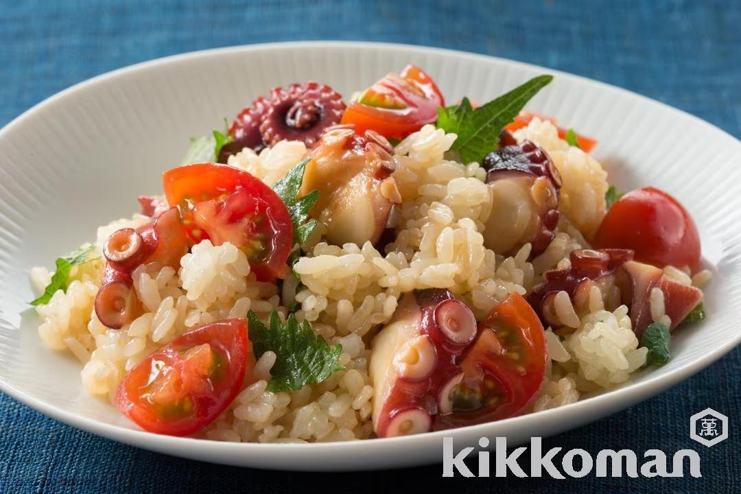 Mixed Rice with Octopus