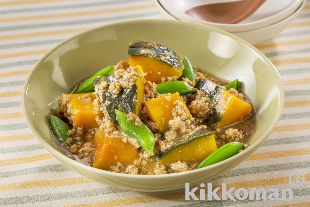 Kabocha Squash and Minced Chicken Ankake