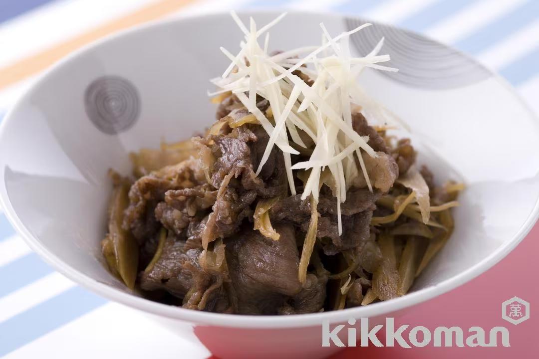 Simmered Beef with Ginger (Shigureni)