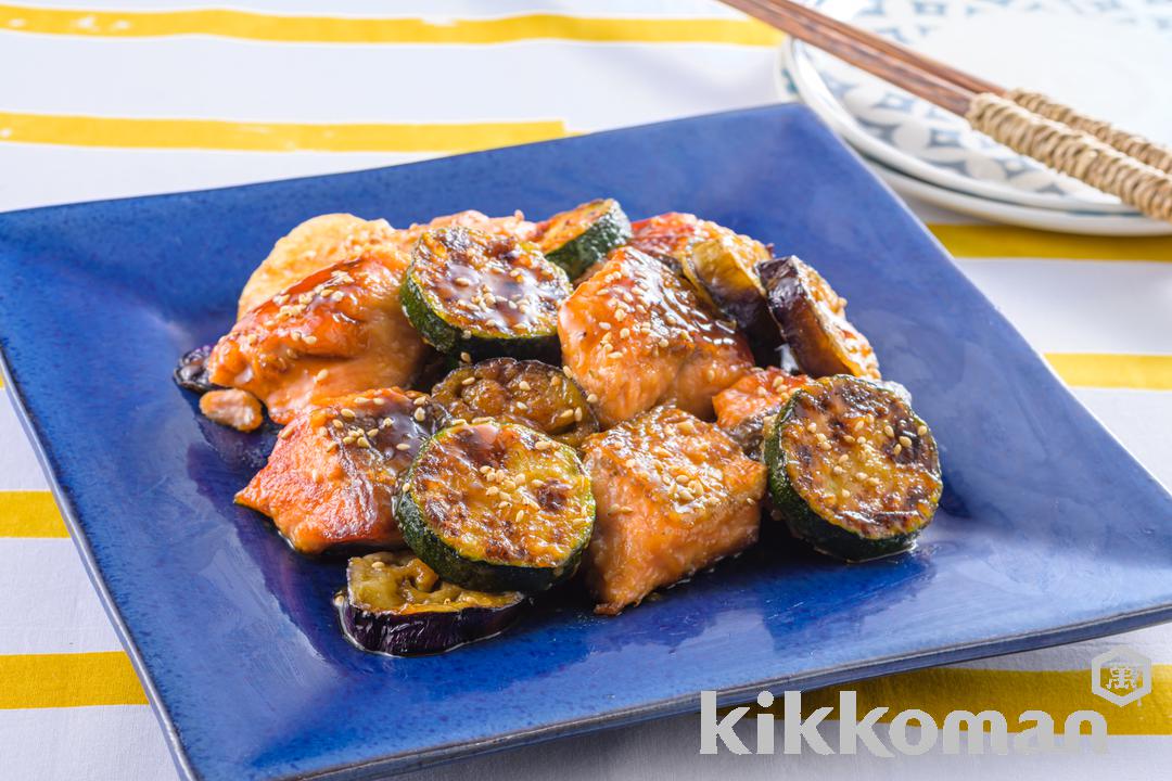 Teriyaki Salmon with Summer Vegetables