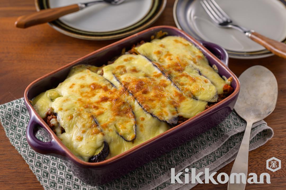 Eggplant and Potato Moussaka with Soymilk