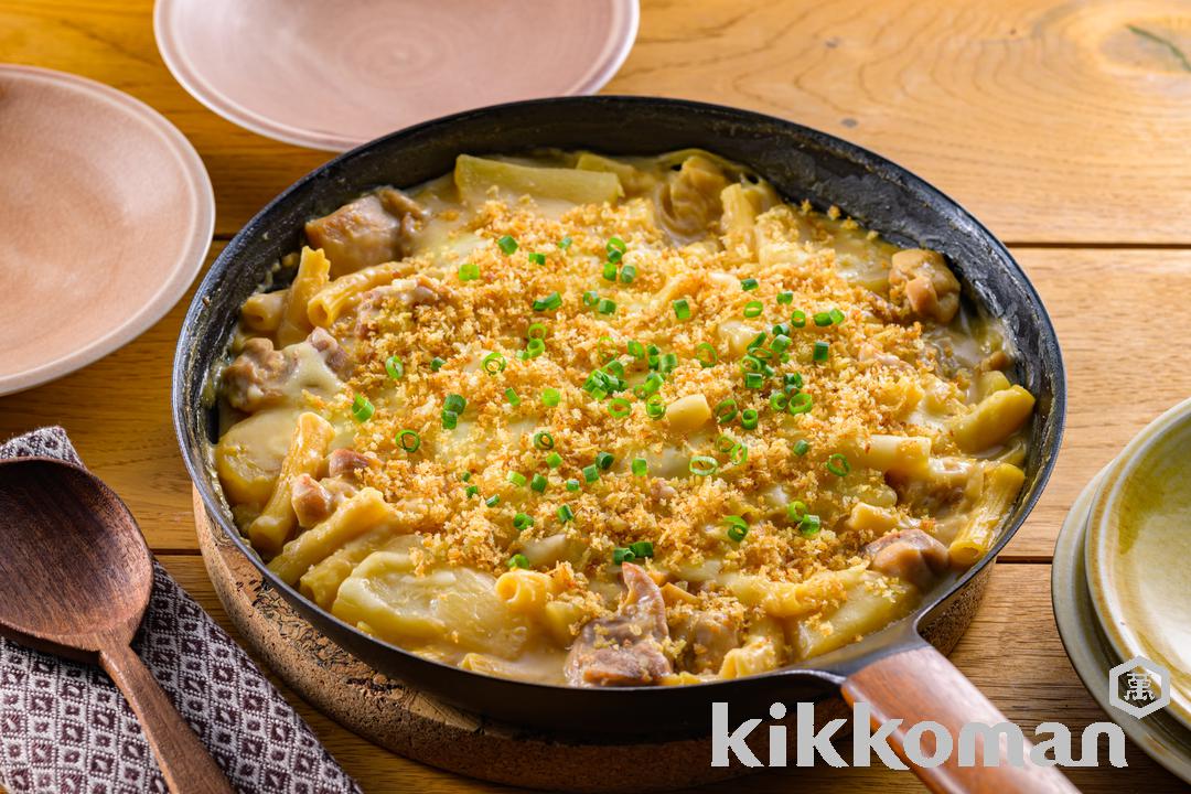 Japanese-Style Chicken and Potato One-Pan Gratin with Soymilk