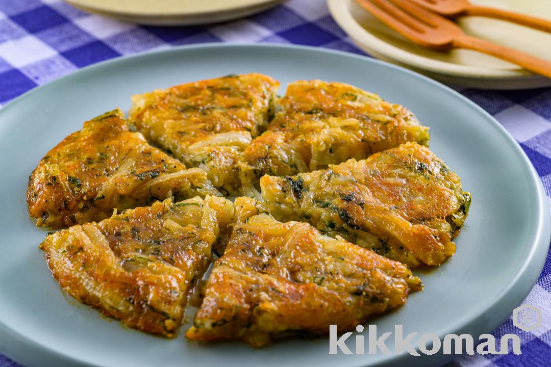 Galette with Shirasu, Daikon & Cheese