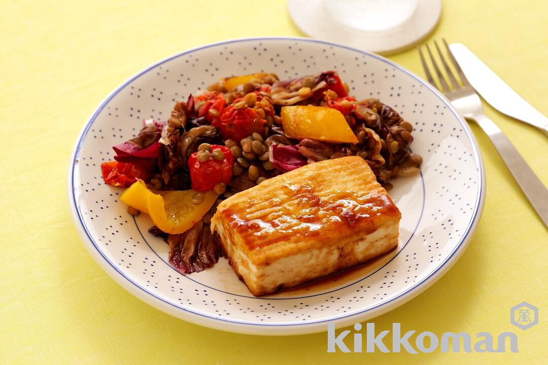 One-Pan Teriyaki Tofu with Grilled Vegetables