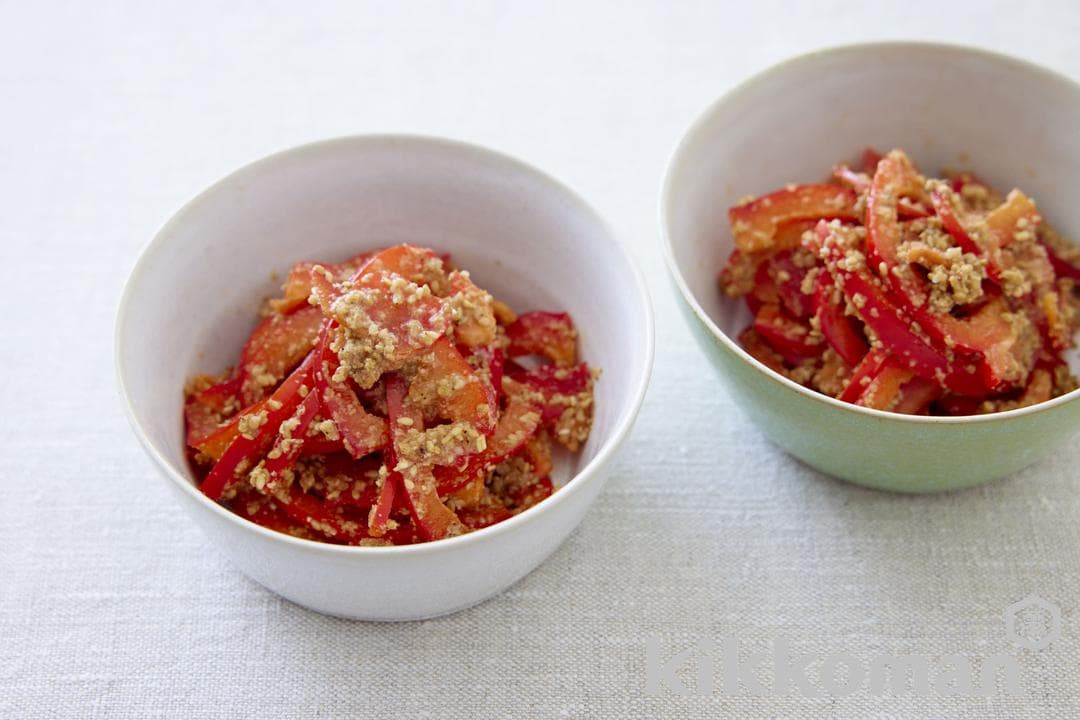 Paprika Gomaae (Bell Peppers with Sesame Dressing)