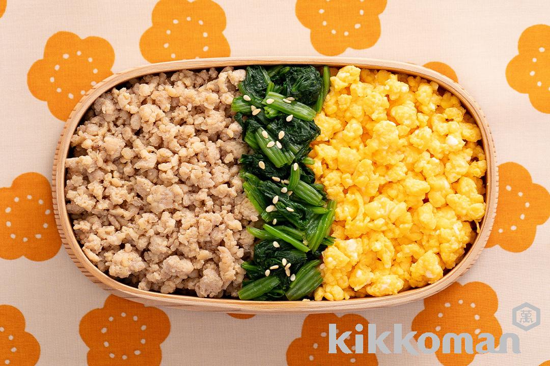 Chicken and Egg Soboro Rice Bento