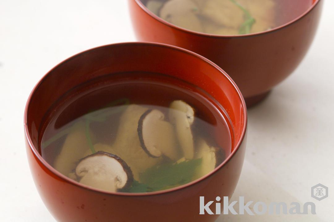 Japanese Clear Soup with Matsutake and Chicken