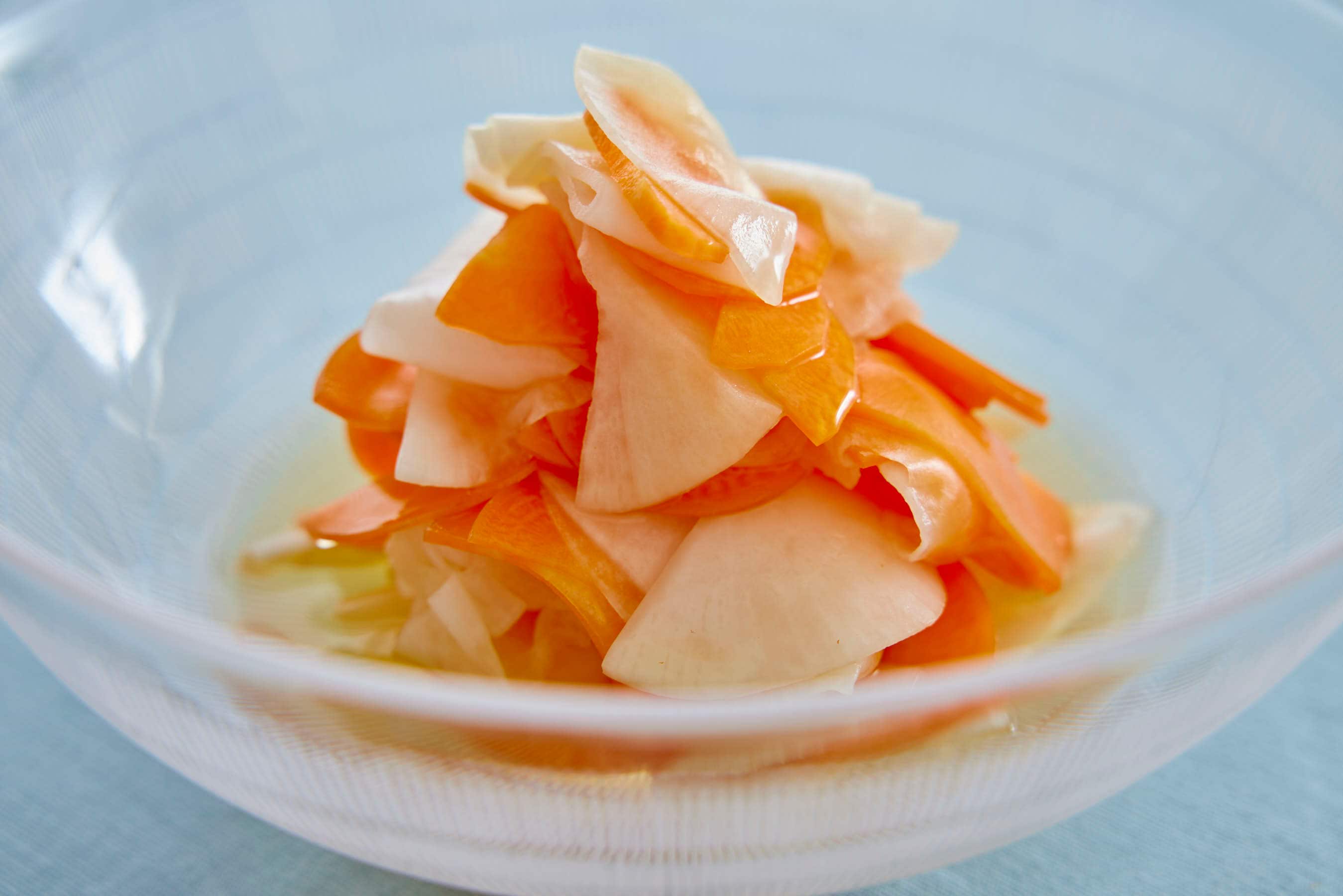 Daikon and Carrot Salad with Sweet Vinegar Dressing