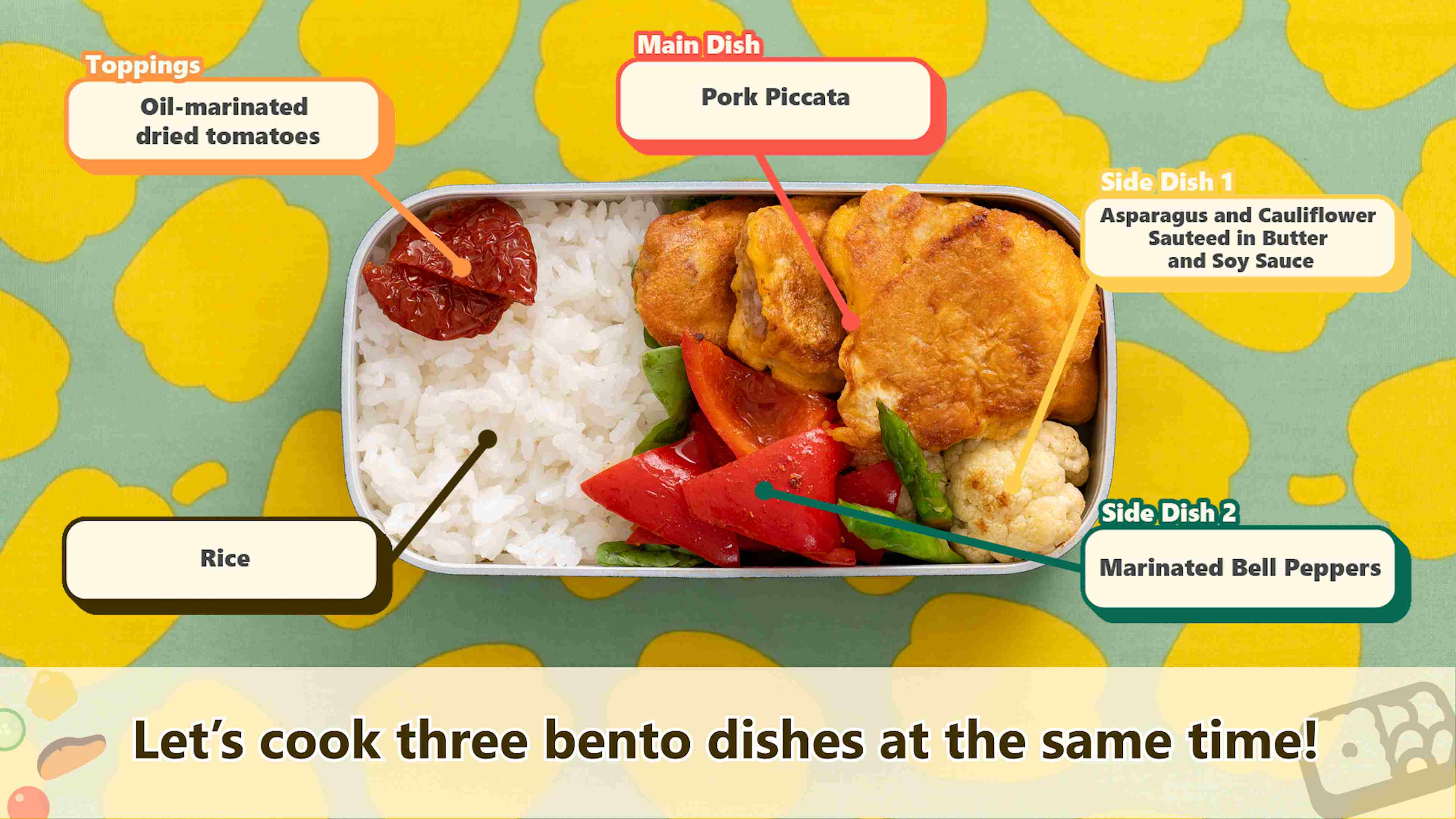 Pork Piccata Bento Structure