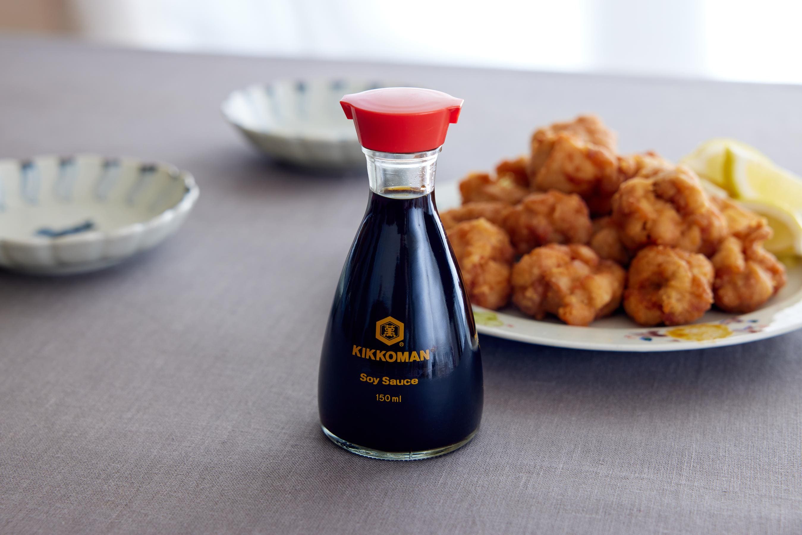 Karaage and Kikkoman Soy Sauce