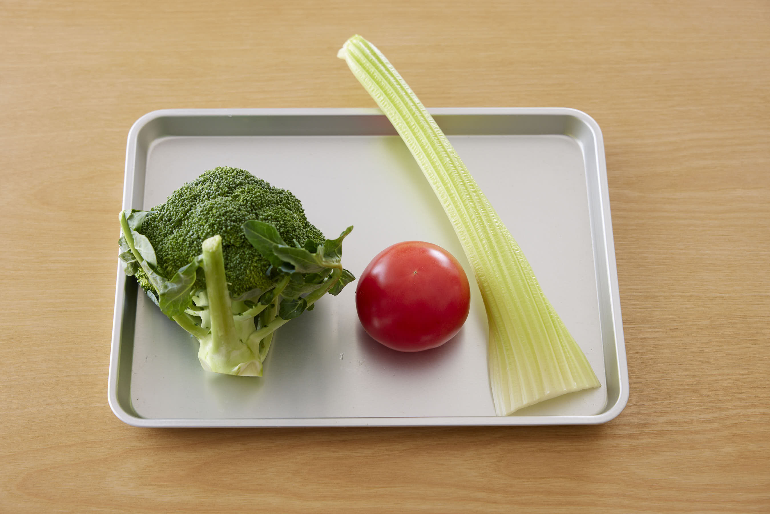 Vegetables on a trey