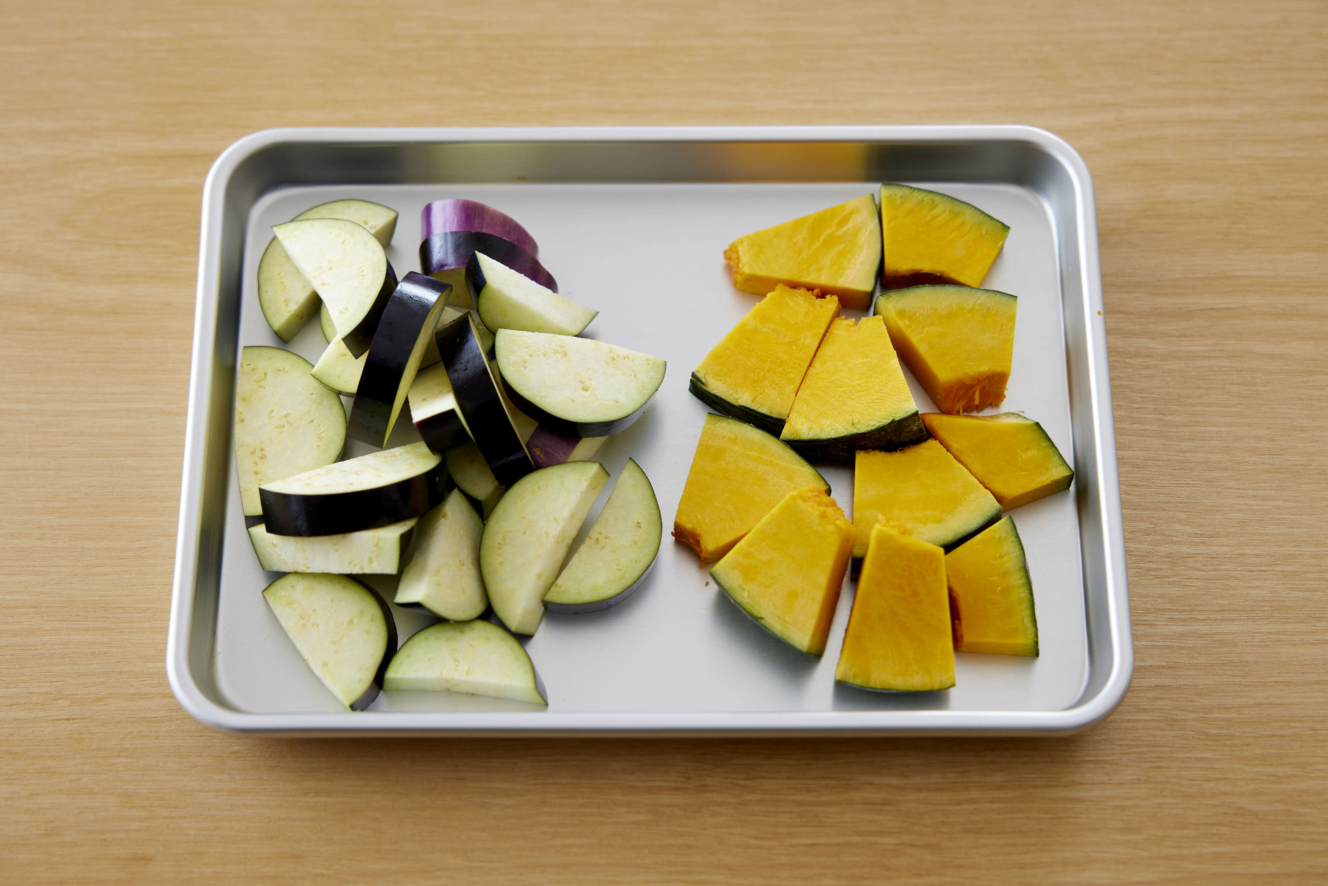 Vegetables on a trey