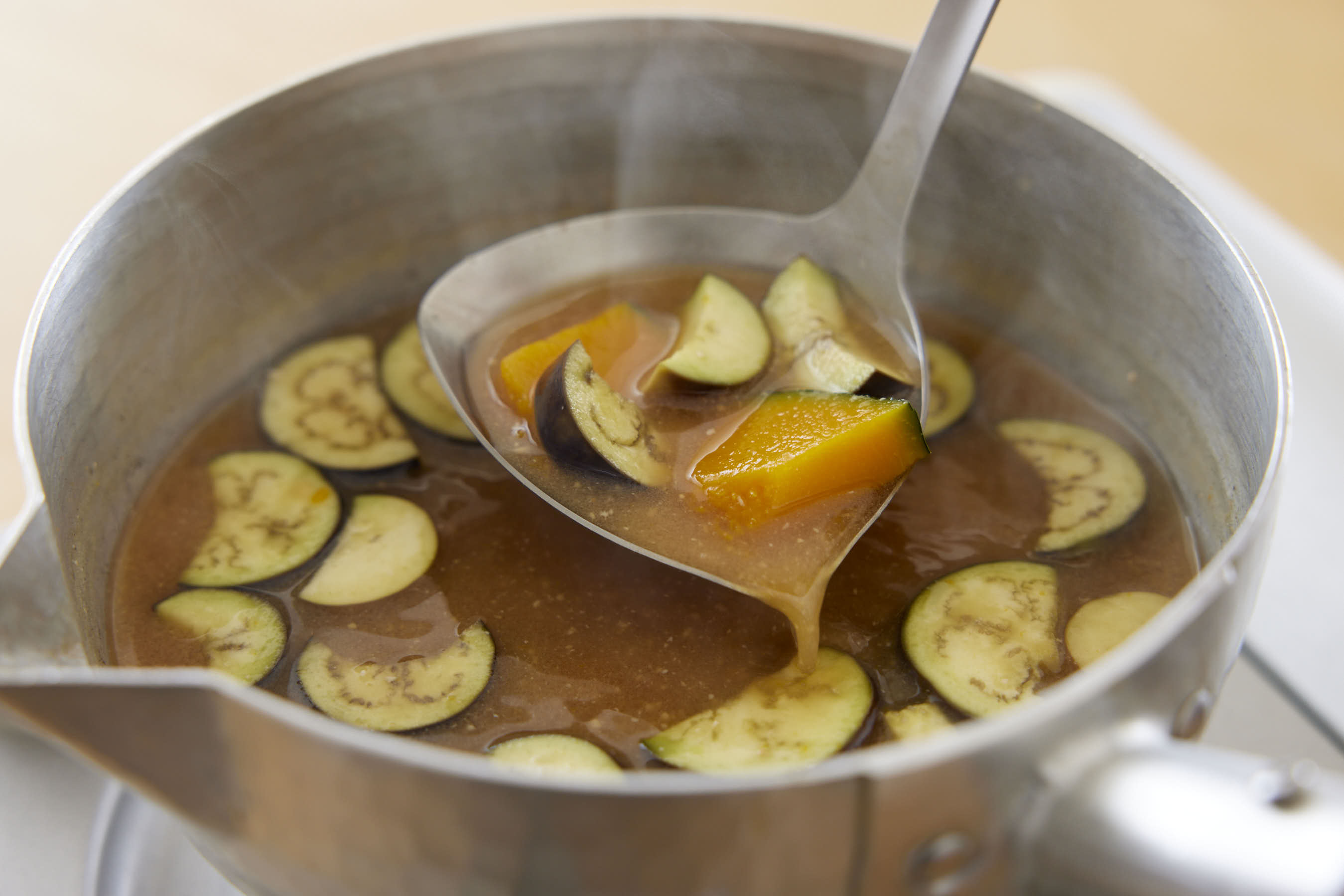 Making miso soup