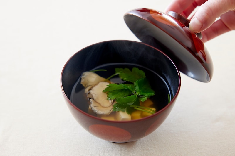 Osuimono in a Lidded Bowl